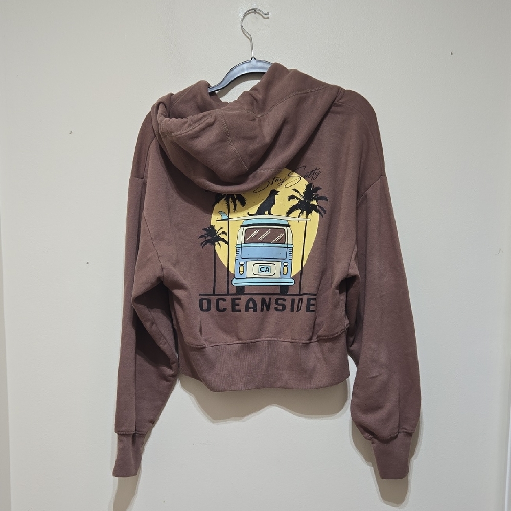 Relaxx Brown Hoodie with Graphic Print